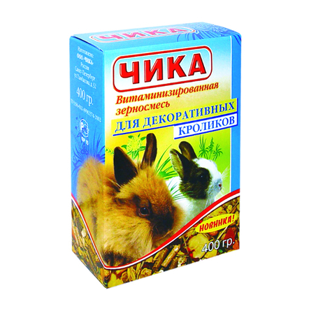 Чика Корм для декоративных кроликов, 400 гр - фото 1