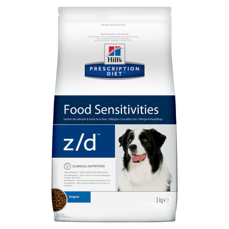 Hill's Prescription Diet z/d Food Sensitivities Сухой лечебный корм для собак при заболеваниях кожи и аллергиях, 3 кг - фото 1