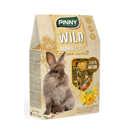 PINNY WM Полнорационный корм  для карликовых кроликов с одуванчиком, бархатцем и ромашкой, 0,6 кг
