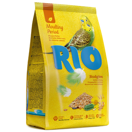 RIO Корм для волнистых попугаев в период линьки, 1 кг