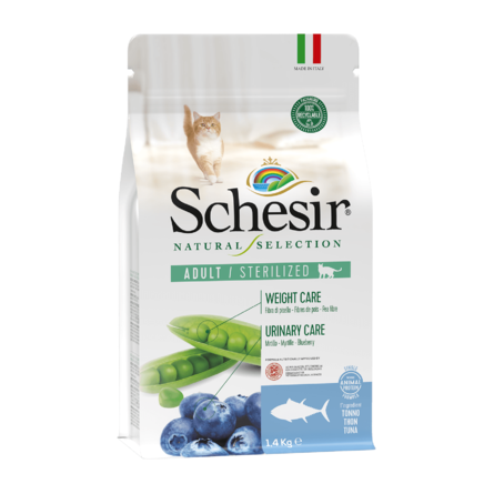 SCHESIR NS Monoprotein Корм для стерилизованных кошек (тунец), 1,4 кг - фото 1