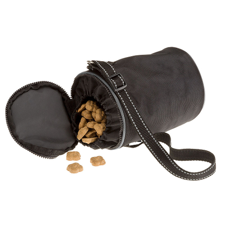 Ferplast Treats Bag Large Мешочек для лакомств или корма для собак, чёрный, нейлон - фото 1