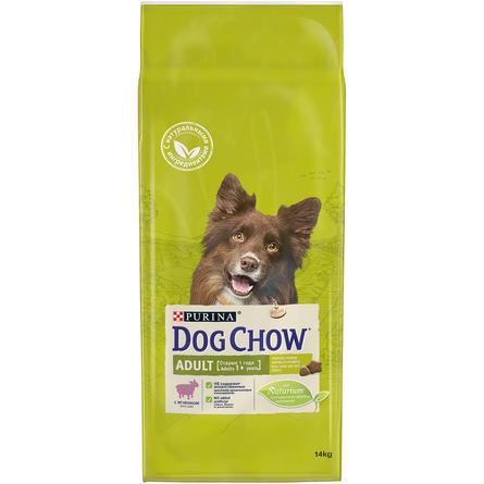 Dog Chow Adult Сухой корм для взрослых собак всех пород (с ягненком и рисом), 14 кг - фото 1