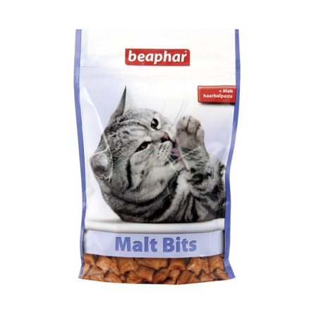 Beaphar Malt-Bits Подушечки для взрослых кошек для выведения шерсти, 150 гр - фото 1