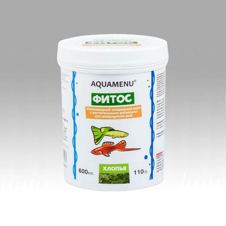 AQUAMENU Фитос сухой корм для растительноядных аквариумных рыб, 110 гр - фото 1
