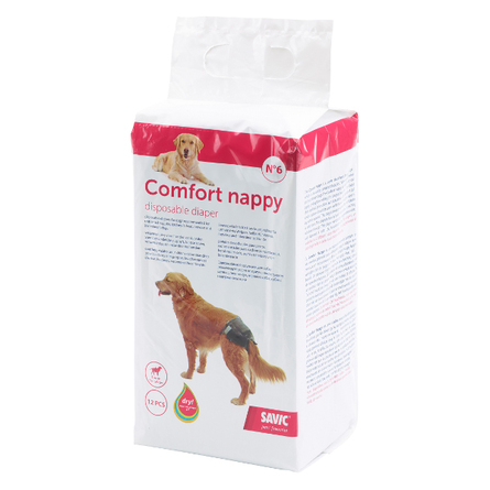 Savic Comfort Nappy Памперсы для собак №6, 12 шт - фото 1