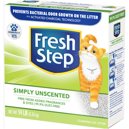 FRESH STEP Наполнитель для кошек комкующийся, 6,35 кг