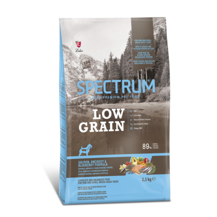 SPECTRUM Low-Grain Adult Сухой корм для собак мелких пород, 2,5 кг