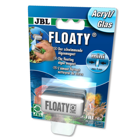 JBL Floaty Acryl/glass Плавающий магнитный скребок для чистки акриловых аквариумов с толщиной стенок до 4 мм - фото 1