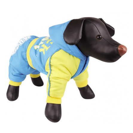 DEZZIE Комбинезон для собак, мальчик, голубой с жёлтым – интернет-магазин Ле’Муррр