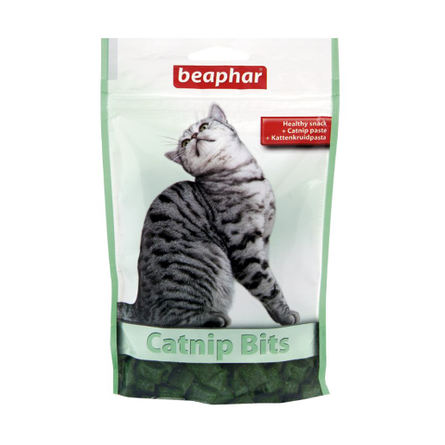 Beaphar Catnip Bits Подушечки для взрослых кошек (с кошачьей мятой), 150 гр