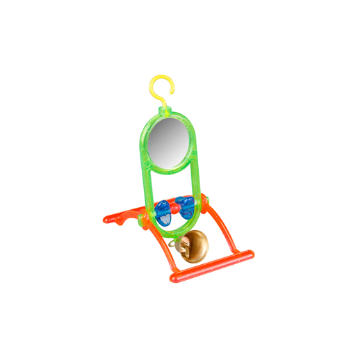 Flamingo игрушка для птиц, качель с зеркалом