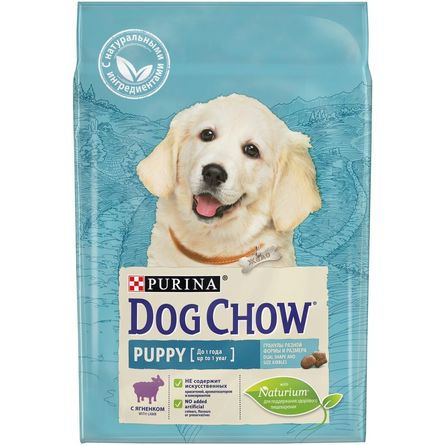 Dog Chow Puppy Сухой корм для щенков всех пород (с ягненком), 2,5 кг - фото 1