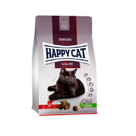 Купить Happy Cat Сухой корм для кастрированных котов и стерилизованных кошек с альпийской говядиной,  4 кг за 2600.00 ₽