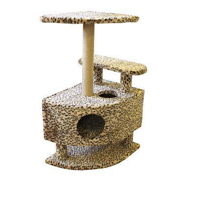 Пушок Когтеточка-домик со столбиком для кошек – интернет-магазин Ле’Муррр