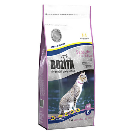 Bozita Sensitive Hair & Skin Сухой корм для взрослых кошек с чувствительной кожей и шерстью (с курицей) – интернет-магазин Ле’Муррр