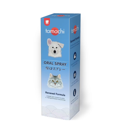 Tamachi Спрей с гиалуроновым комплексом для полости рта для кошек и собак, 125 мл
