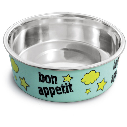Triol Bon Appetit Миска для собак металлическая на резинке - фото 1
