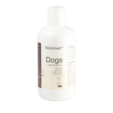 GlobalVet Dogs Care Shampoo Шампунь для собак (с пантенолом и алое вера), 250 мл