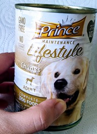 Пользовательская фотография №1 к отзыву на PRINCE Консервы для собак, дичь в соусе